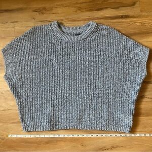GAP light blue dolman sleeve Crew Neck Sweater with Chunky Knit